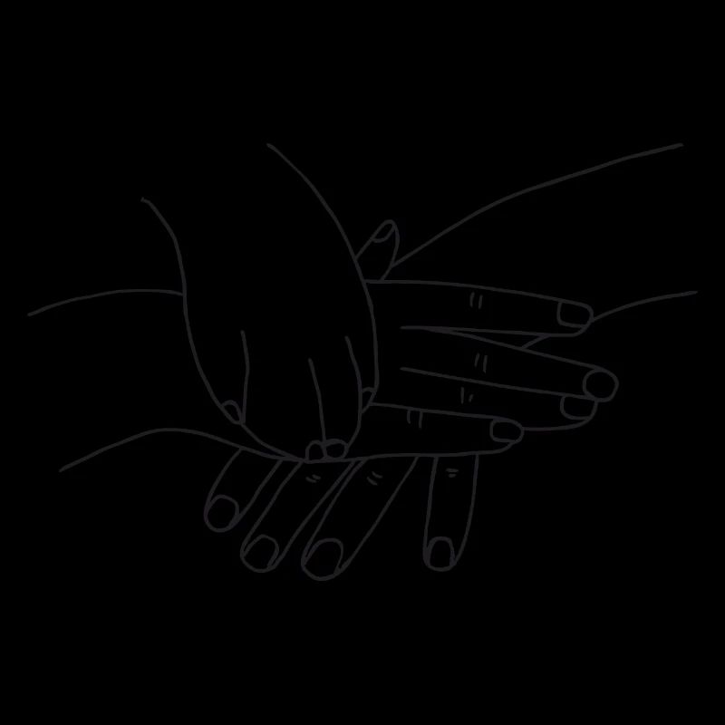 Hand mit Pfote
