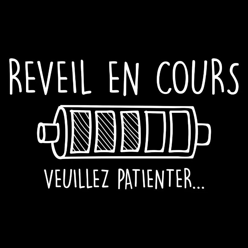 Réveil en cours. Cadeau Dormeur Humour