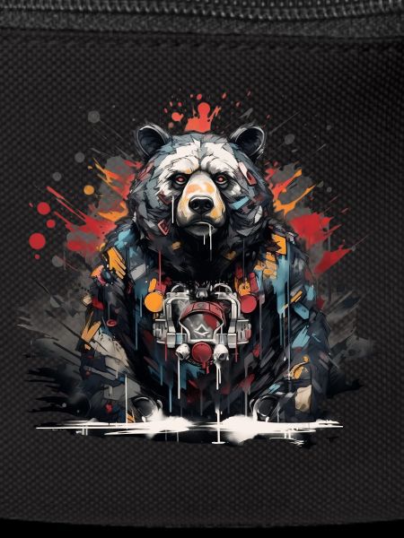 Roaring Bear. Graffiti-style strength.