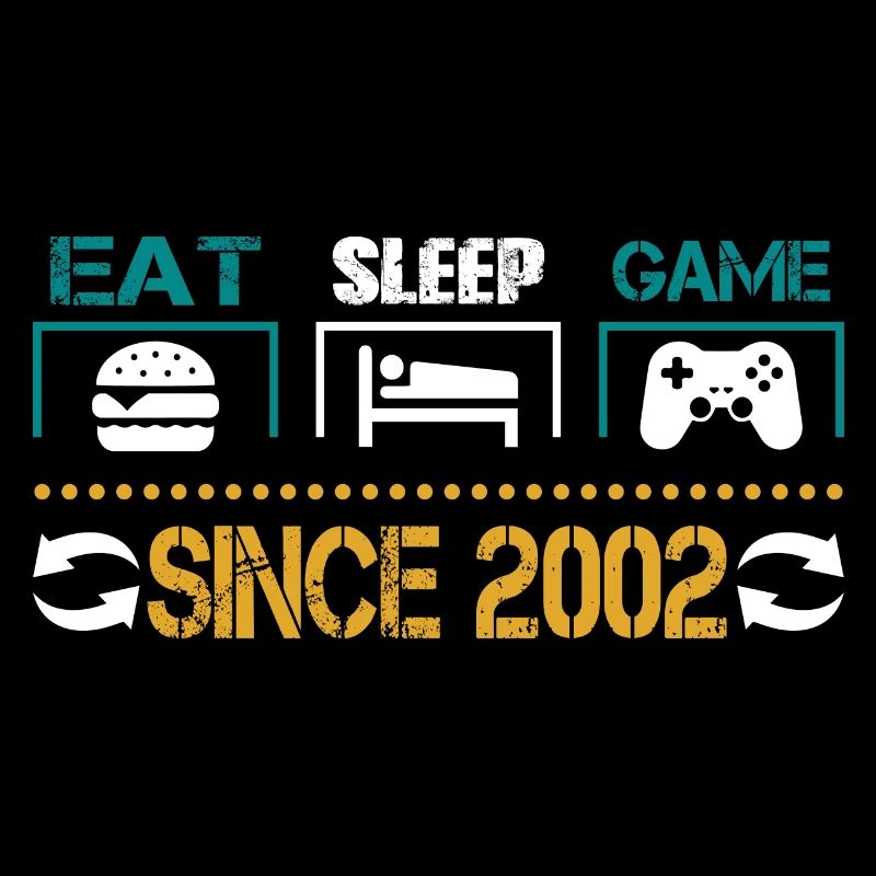 Eat, Sleep, Game, Repeat, Controller, since 2002