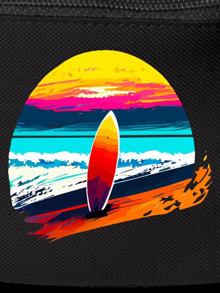 Sunset with Surfboard