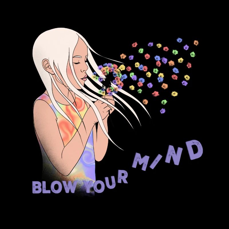 Mädchen mit Löwenzahn