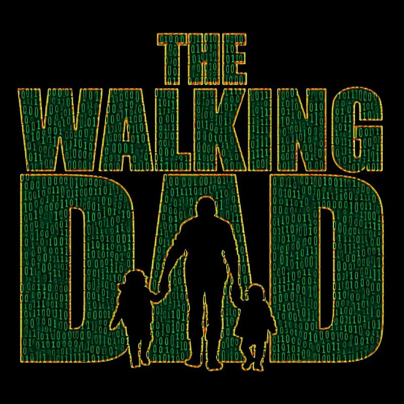 The walking Dad Vater Code Vatertag Geschenk