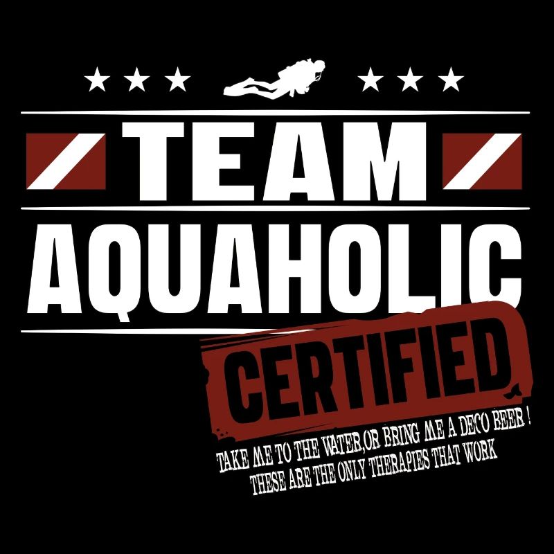 Team Aquaholic Tauchen Geschenk
