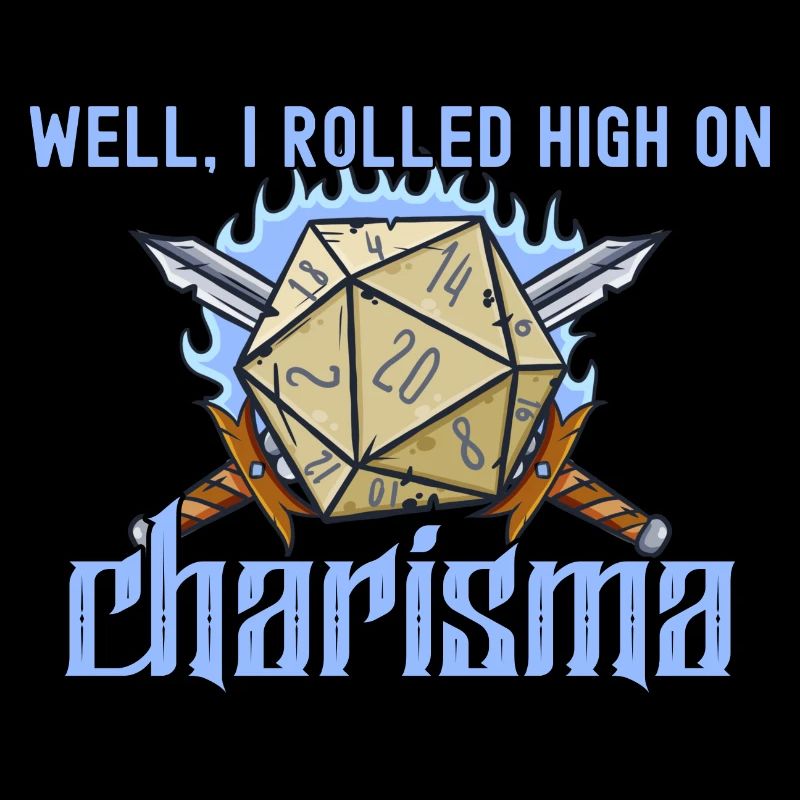 RPG Rolled High On Charisma Funny Witch