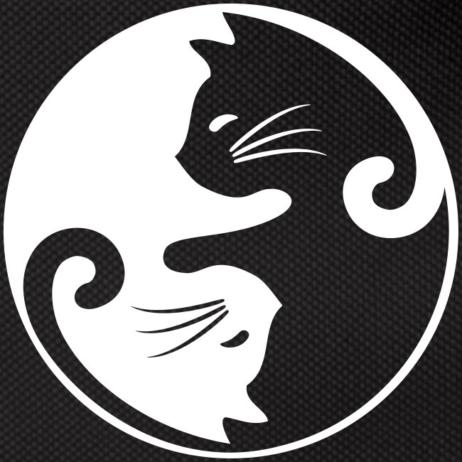 Vorschau: yin yang cat - Gürteltasche