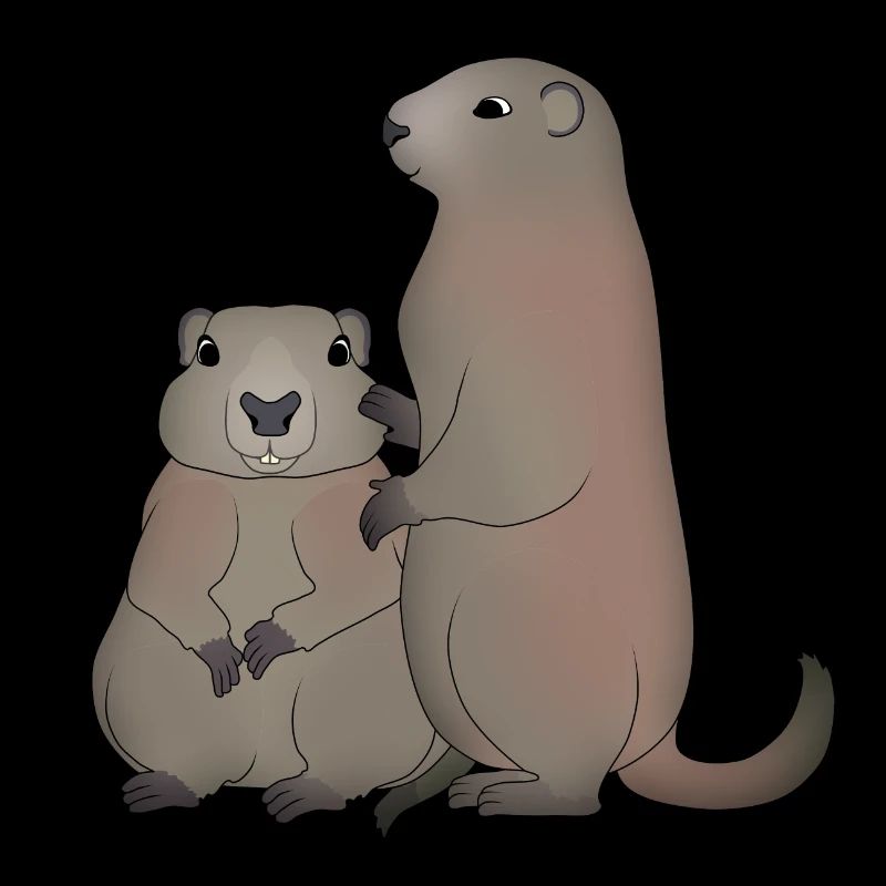 Deux marmottes