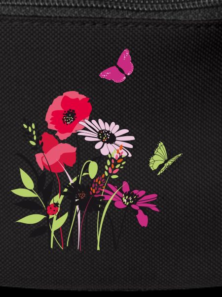 Fleurs et papillon