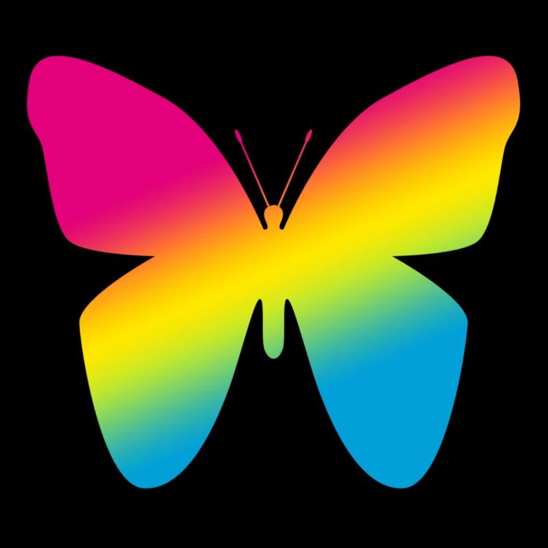 Papillon coloré Logo LGBT