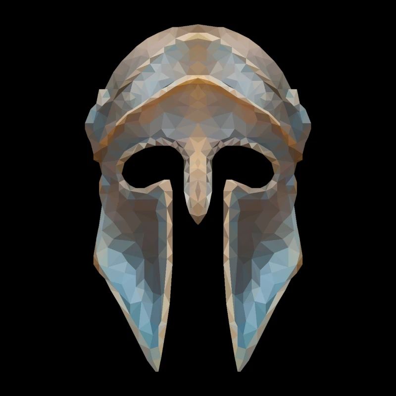casque Gladiator effet faible polygone