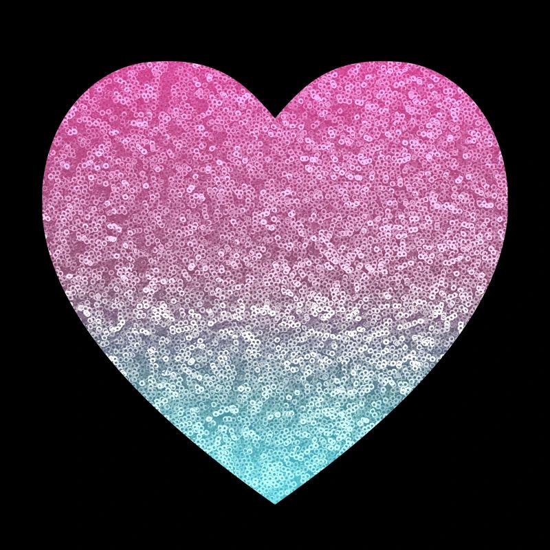 glitter heart