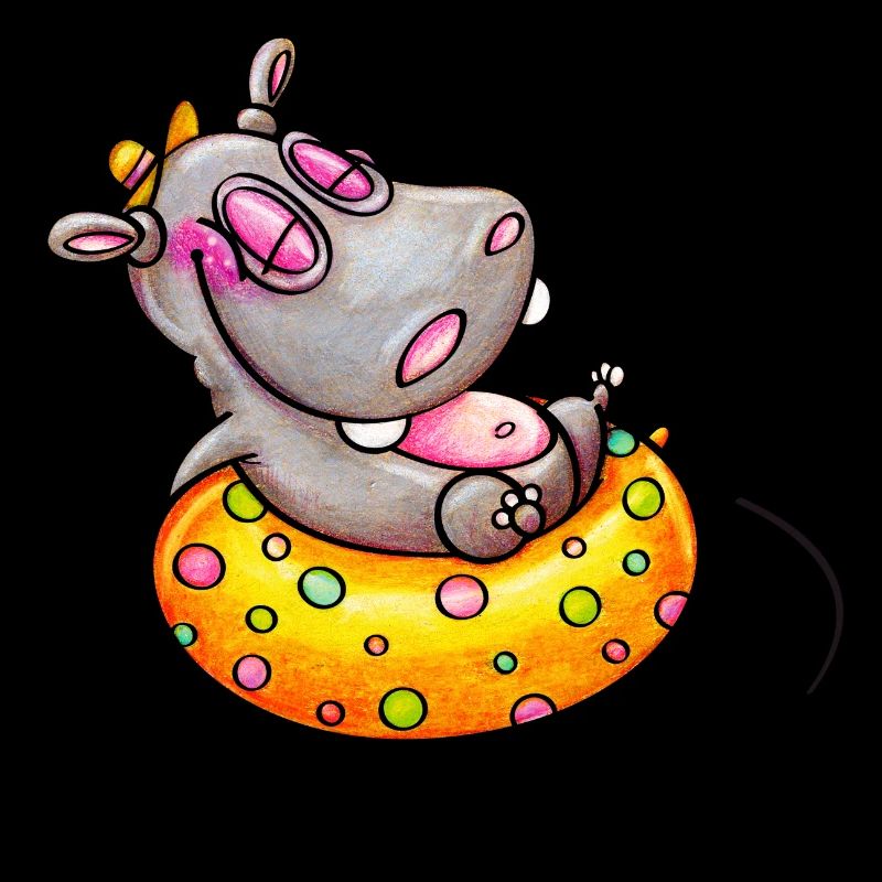 hippo with float