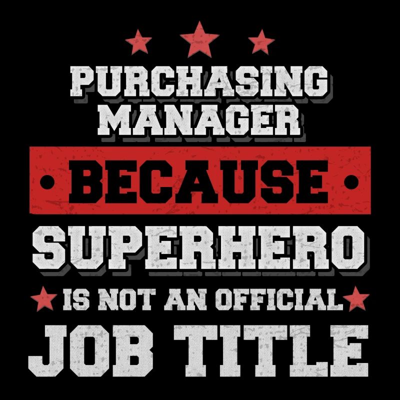 Responsable des achats Parce que Superhero n'est pas un emploi