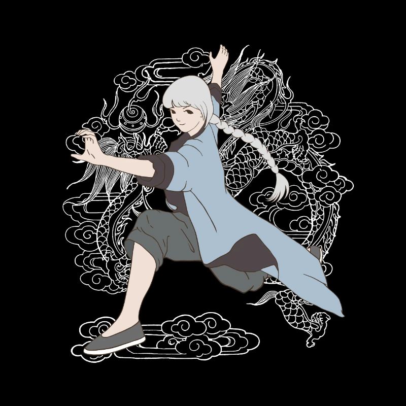 Tai Chi Kung-Fu-Mädchen