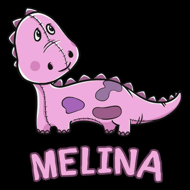 Dinosaurier lustig Kind Melina Geschenk Geburtstag