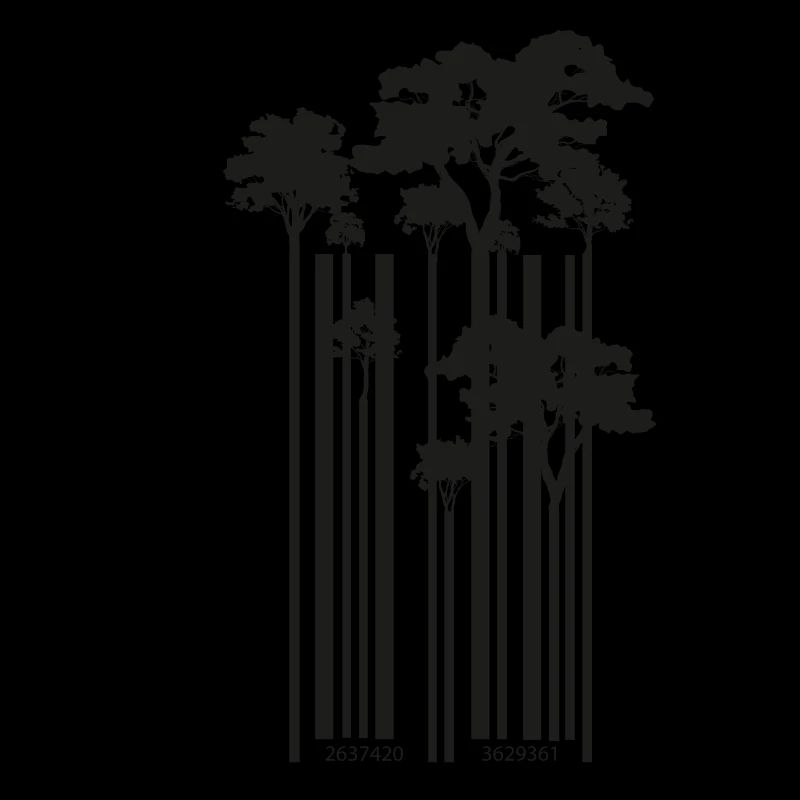 Cool barcode trees gift