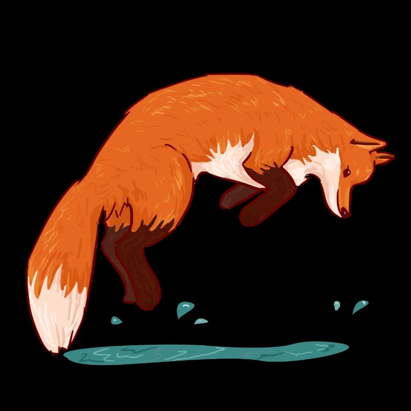 Springender Fuchs