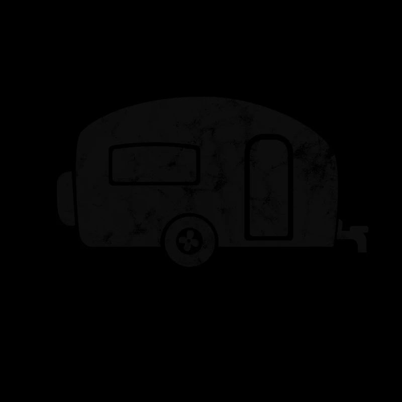 Wohnwagen schwarz distressed Camping Geschenk
