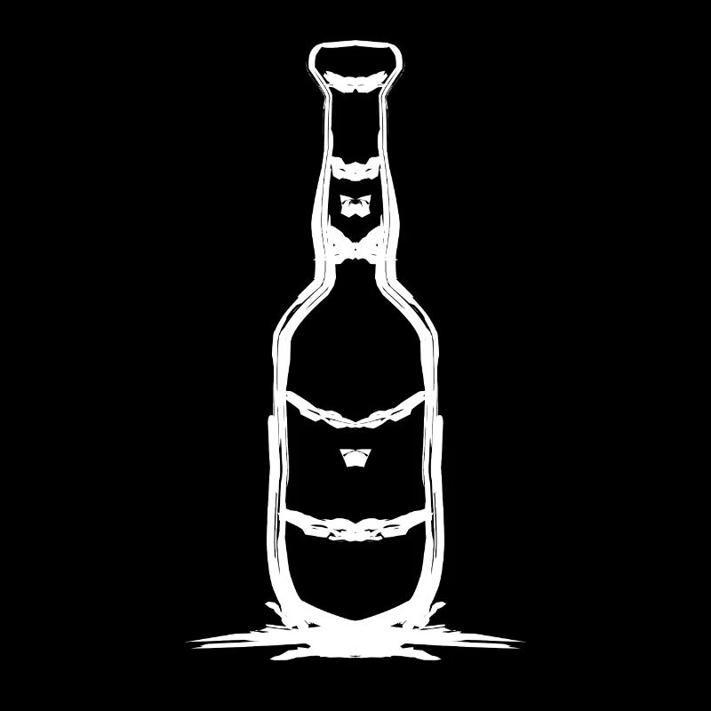 Simple bottle design in white