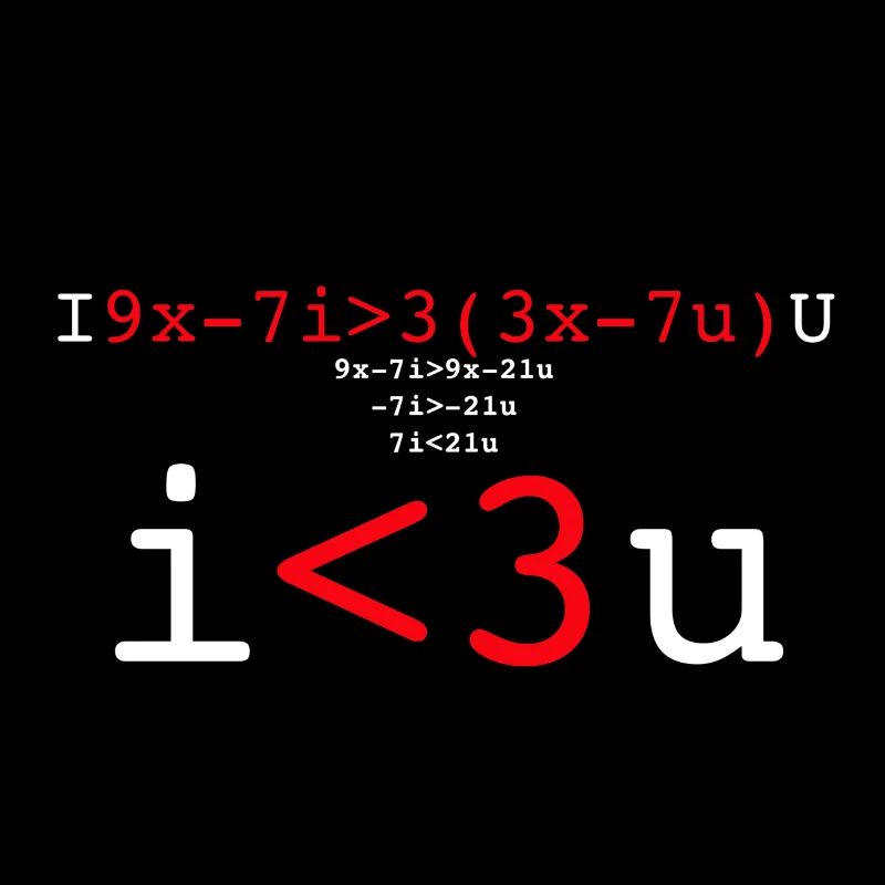 i love you, math love