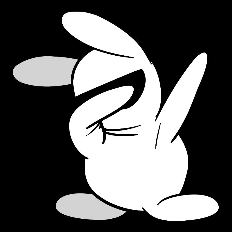 Dabbing Dab Kaninchen Hase