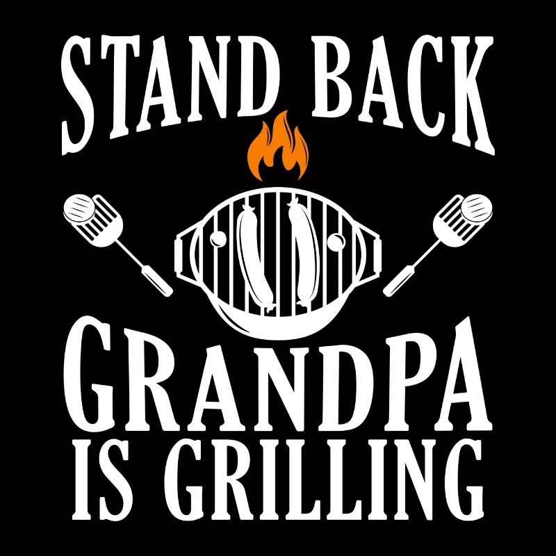 Méfiez-vous Papy est sur le grill - BBQ - BBQ