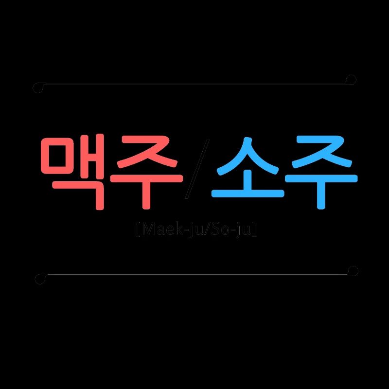 Bier Soju auf Koreanisch - Alkohol - Sprache