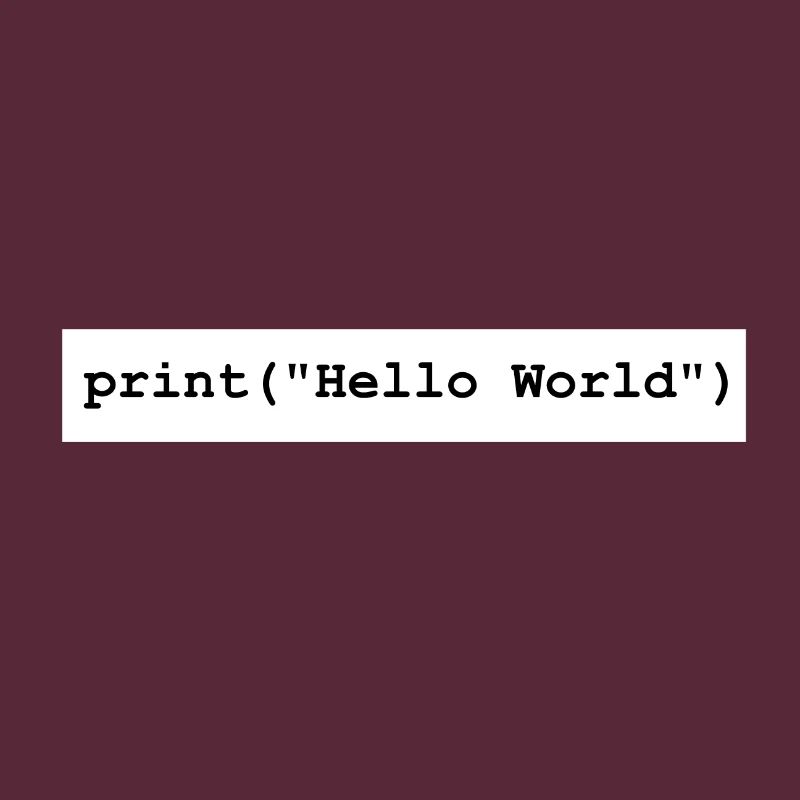 Hello World Python developer program gift