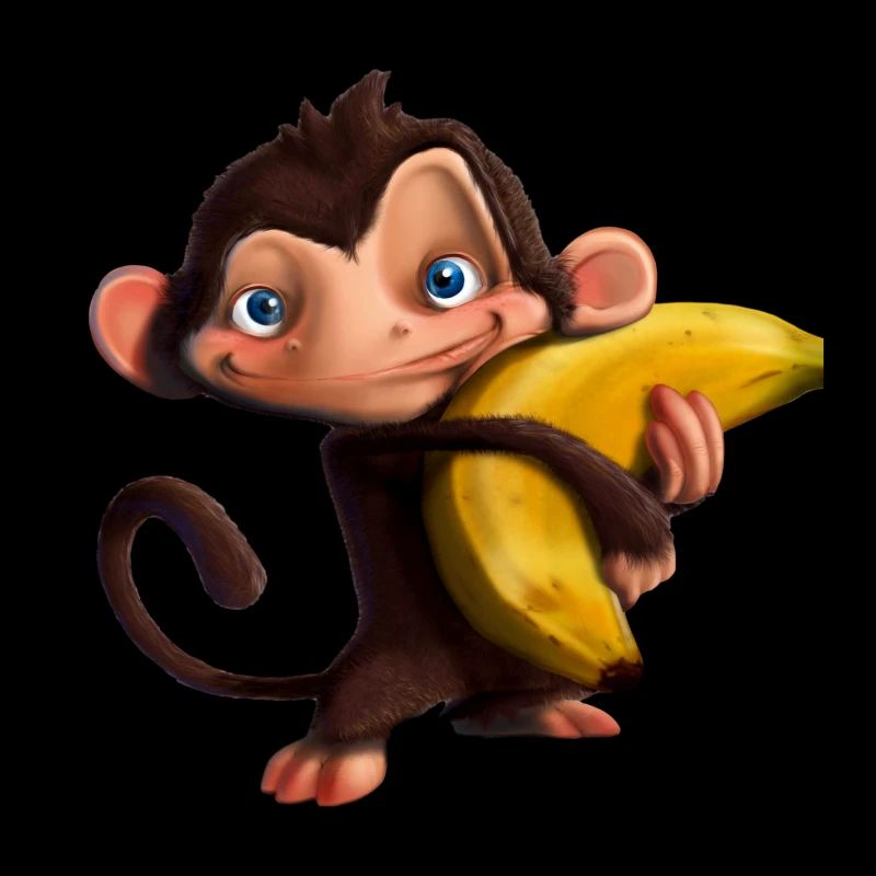 Un singe avec sa banane