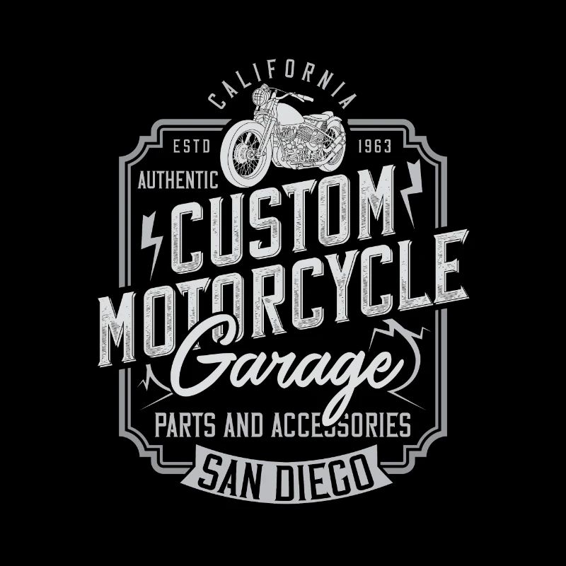 Vintage motorcycle California gift idea
