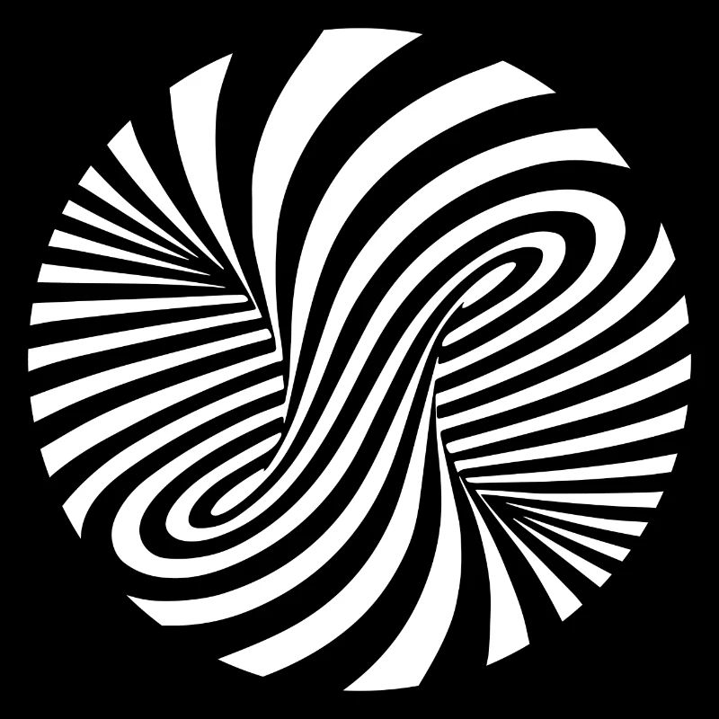 Optical illusion pattern shapes geometry gift