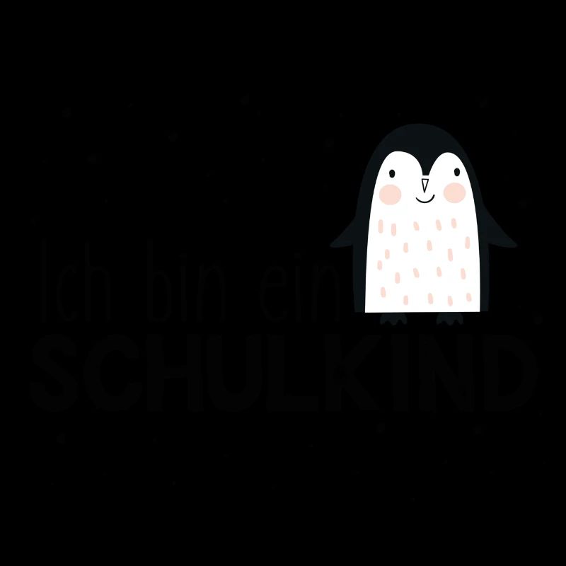 Ich bin ein Schulkind - Erstklässler - Pinguin