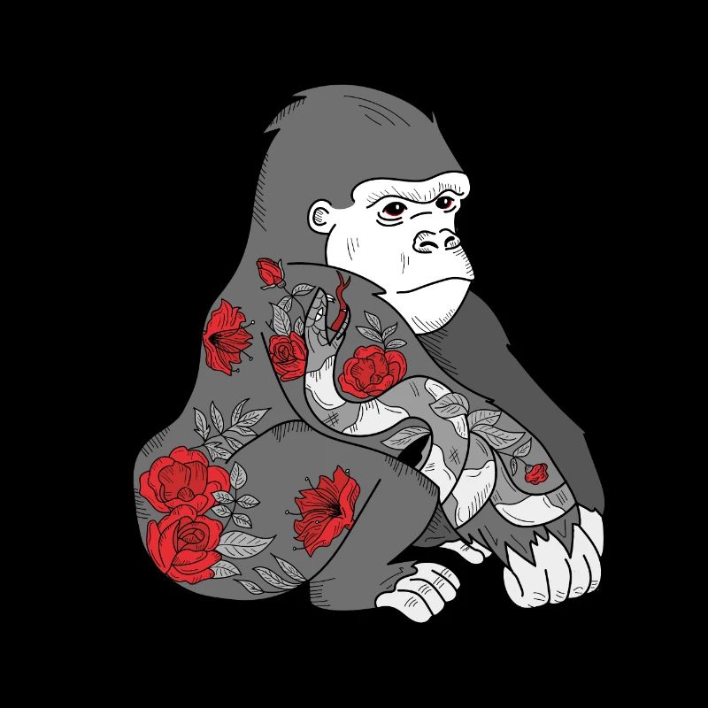 Gorilla - Körper Kunst Design