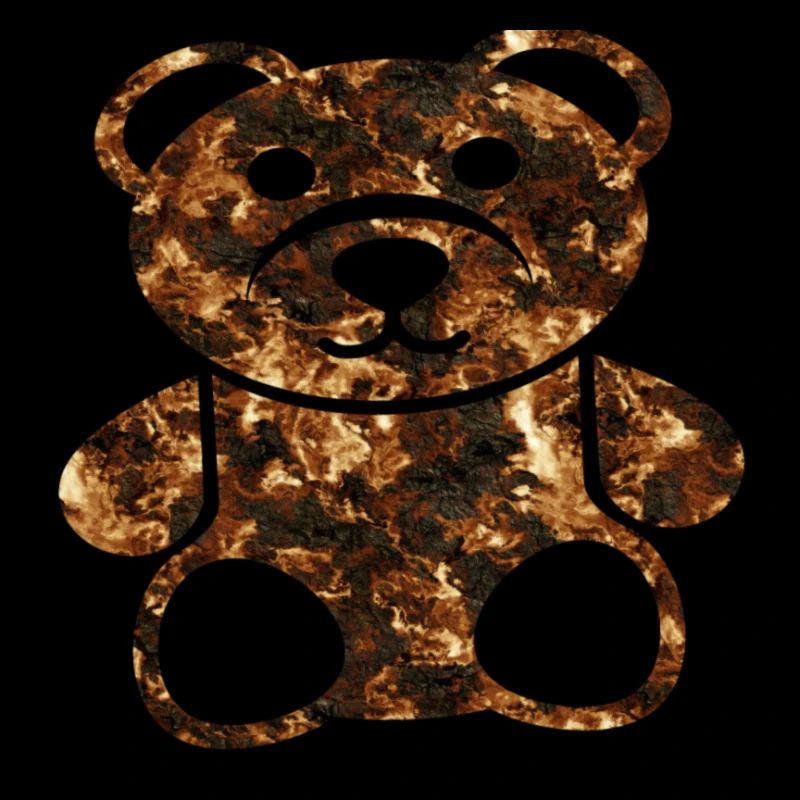 Burning Bear T- Shirt