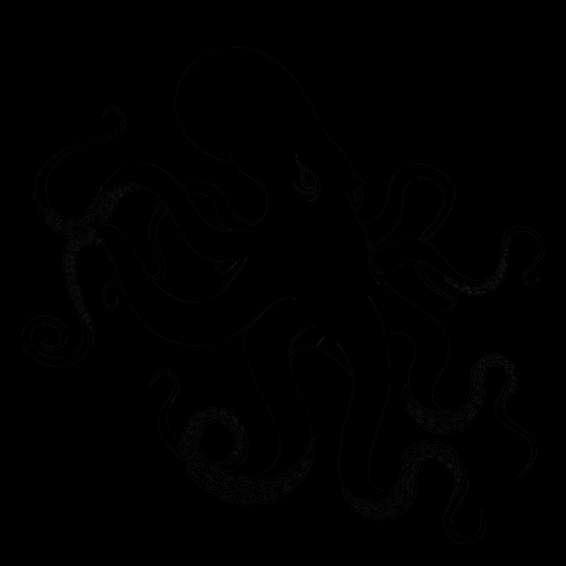 Schwarzer Oktopus