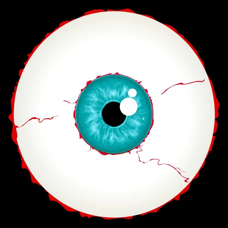 Augapfel / Eyeball turquoise blue (DDP)