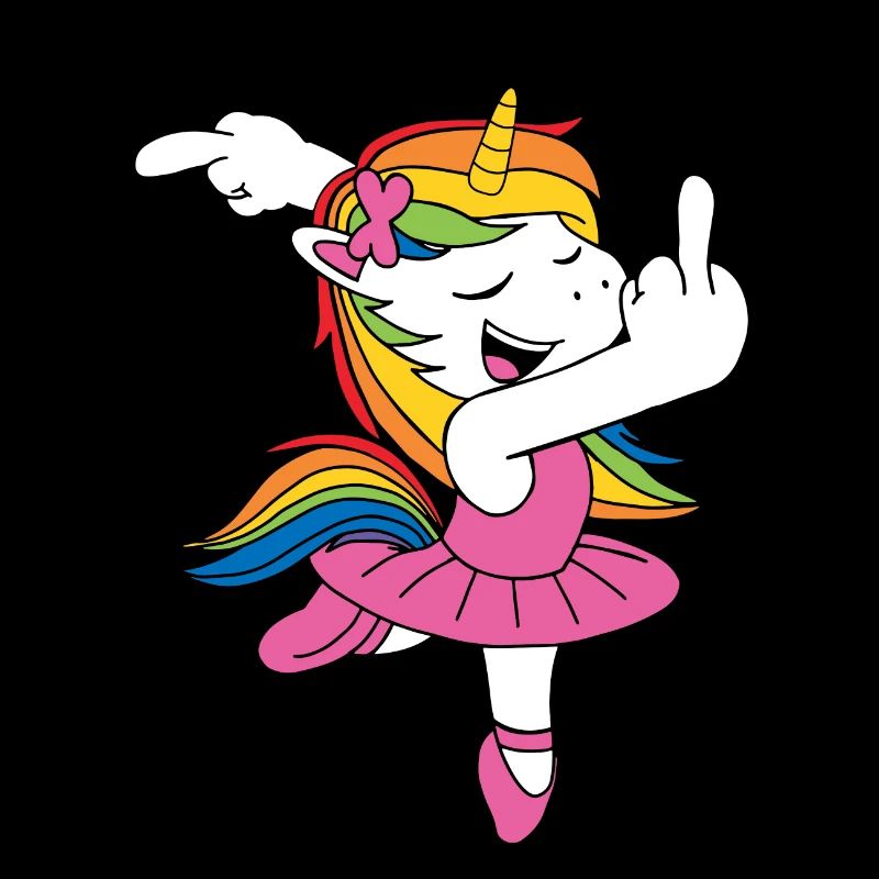 Mittelfinger Einhorn