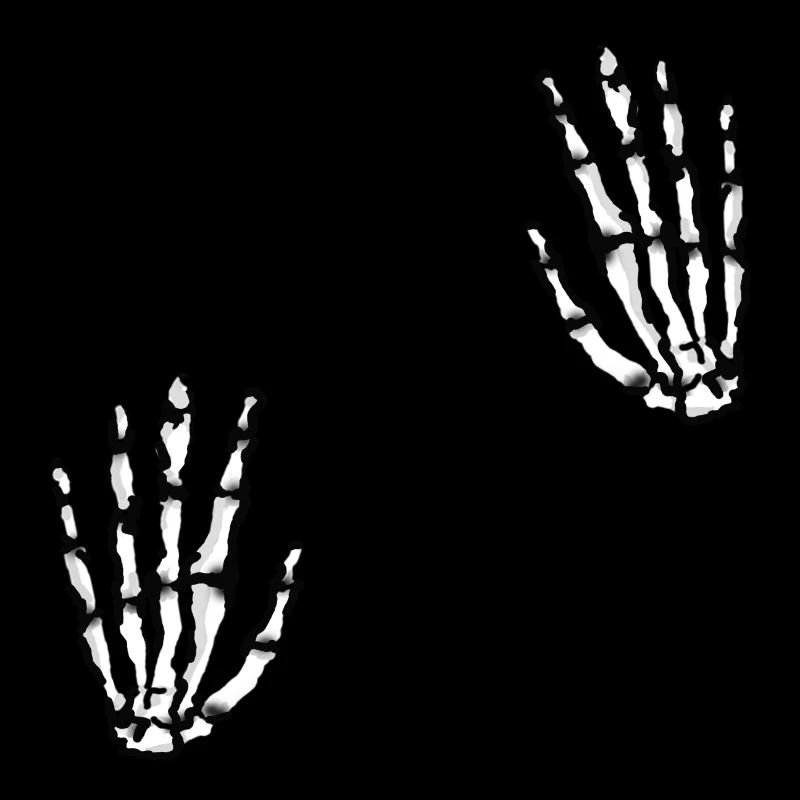 skeleton hands