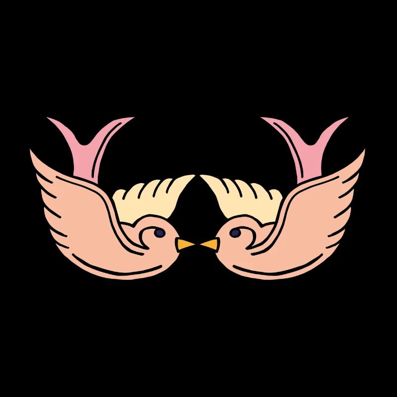 Pink swallows