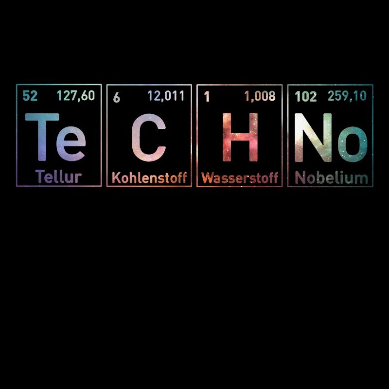 Techno music periodic table EDM Rave