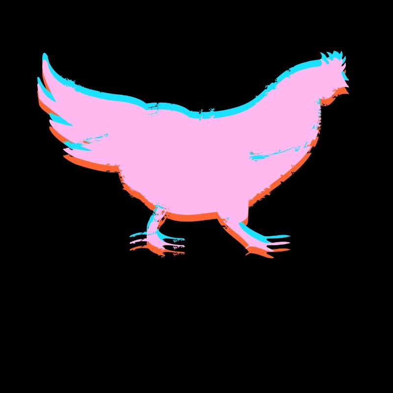 Huhn Hühnchen 3D Effekt