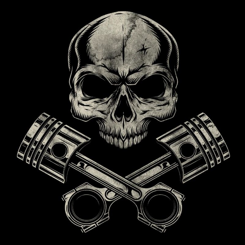 Skull mit Kolben
