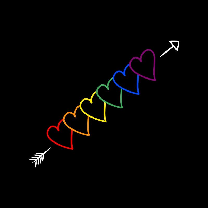 Flèche arc-en-ciel LGBT