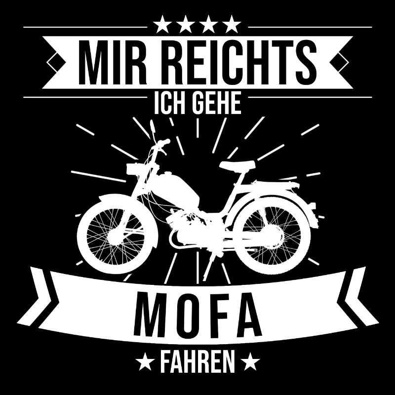 Mofa Moped Roller Motorrad Retro Spruch