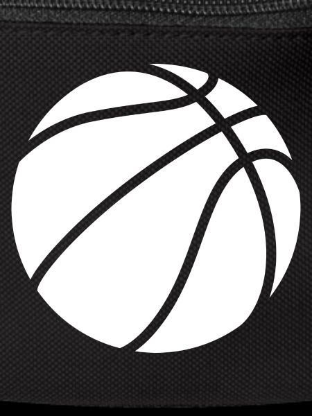 Basketball logo white