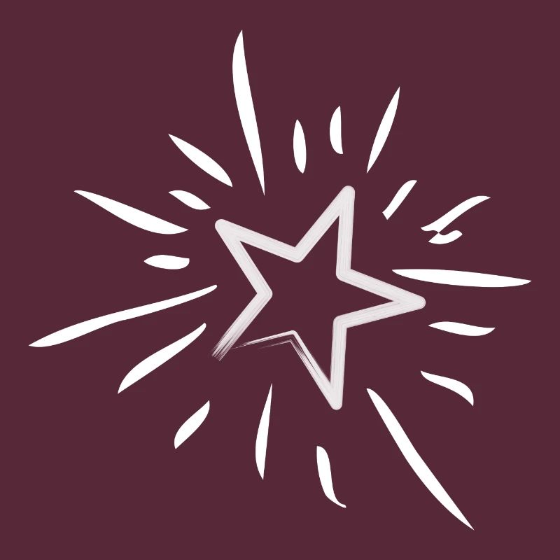 Glitzernder magischer Stern oder Sternschnuppe