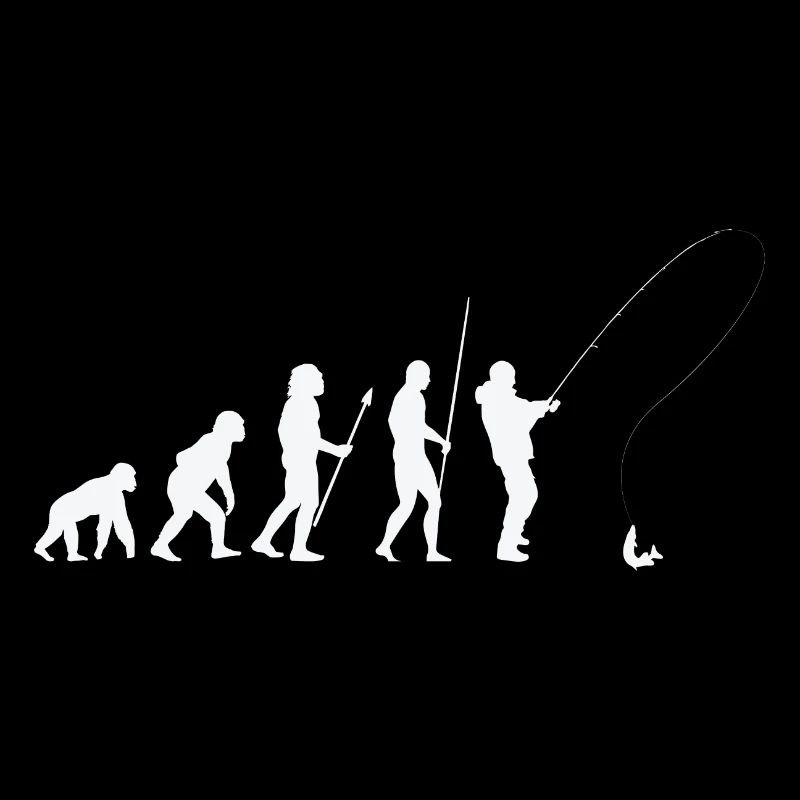 Angler Fischer Angeln Evolution
