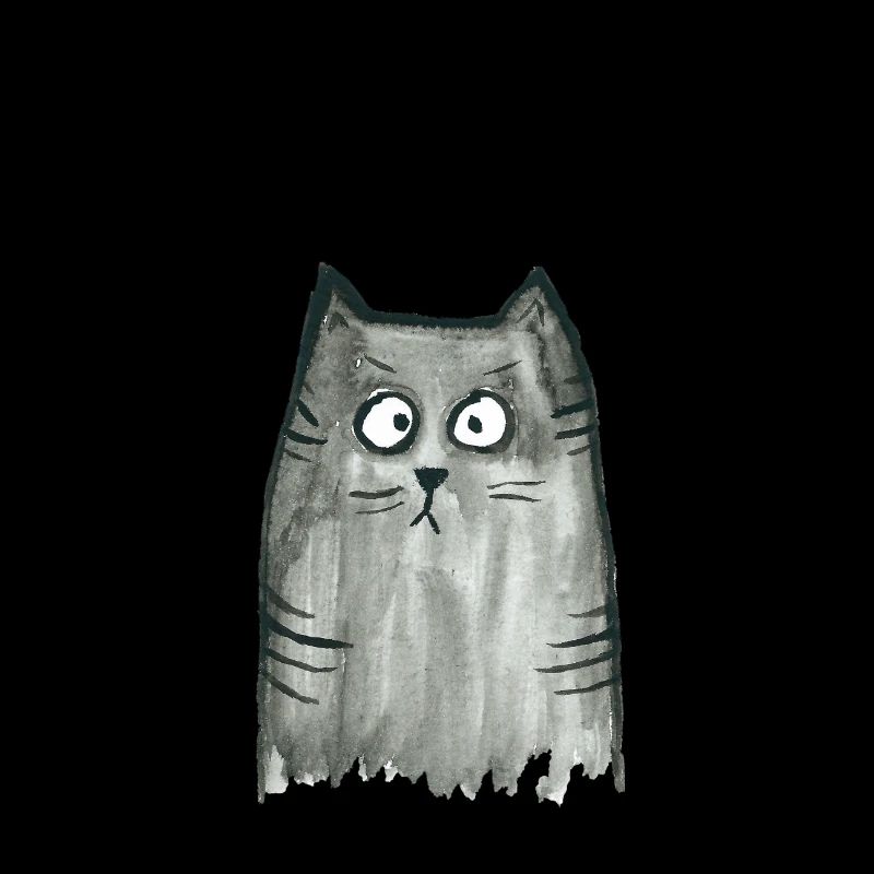 Grau getigerte Katze Miau