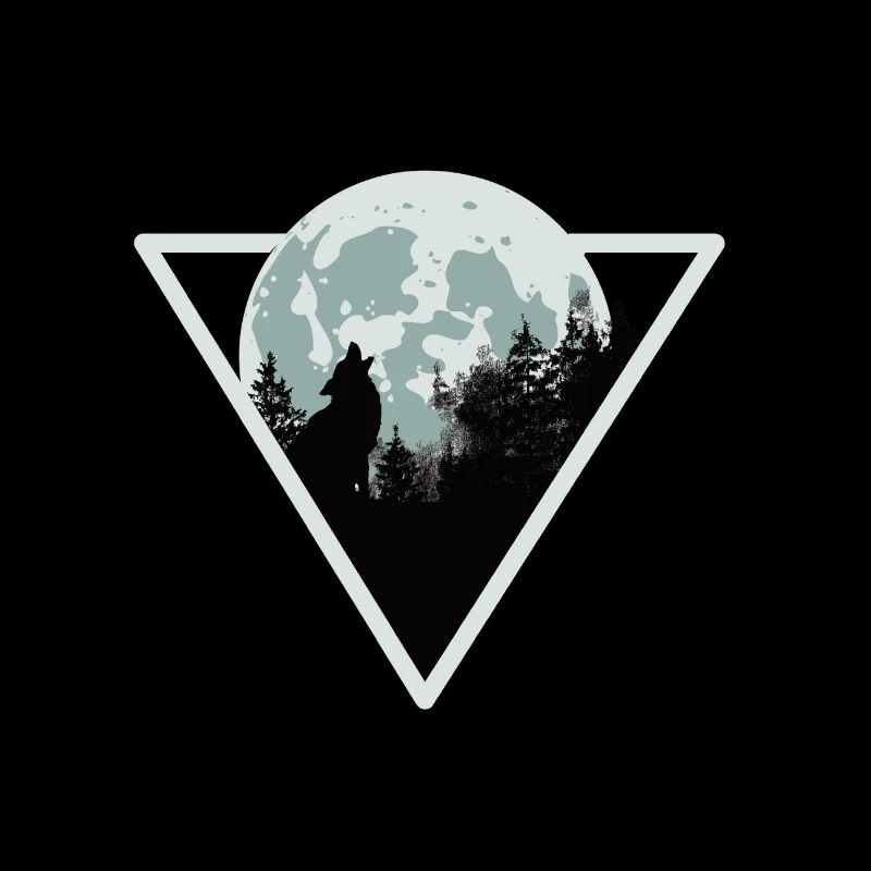 Wolf Mond Anheulen Geschenk