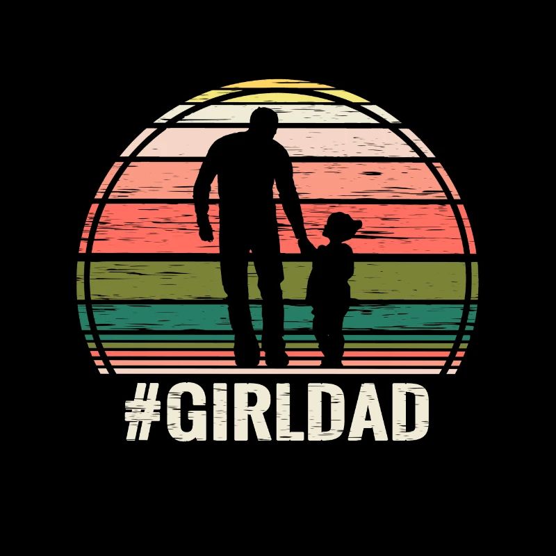 #GirlDad Stolzer Papa Von Mädchen Vatertag Shirt
